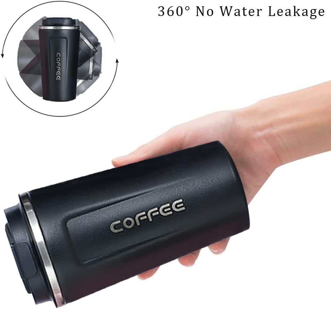 Cana termica, Zola, 500 ml, otel inoxidabil si plastic, afisaj LED temperatura, 8.5x16 cm, negru Cana termica, Zola, 500 ml, otel inoxidabil si plastic, afisaj LED temperatura, 8.5x16 cm, negru